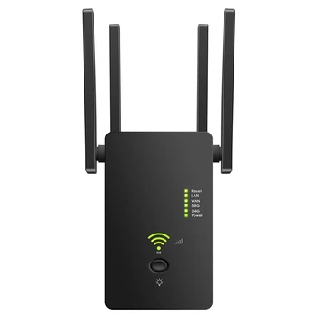 AC1200Mbps Wireless Wifi Repeater Router Dual Band 2.4/5G Wi-Fi Extender WiFi Wireless Signal Booster-US Plug
AC1200Mbps Wireless Wifi Repeater Router Dual Band 2.4/5G Wi-Fi Extender WiFi Wireless Signal Booster-US Plug