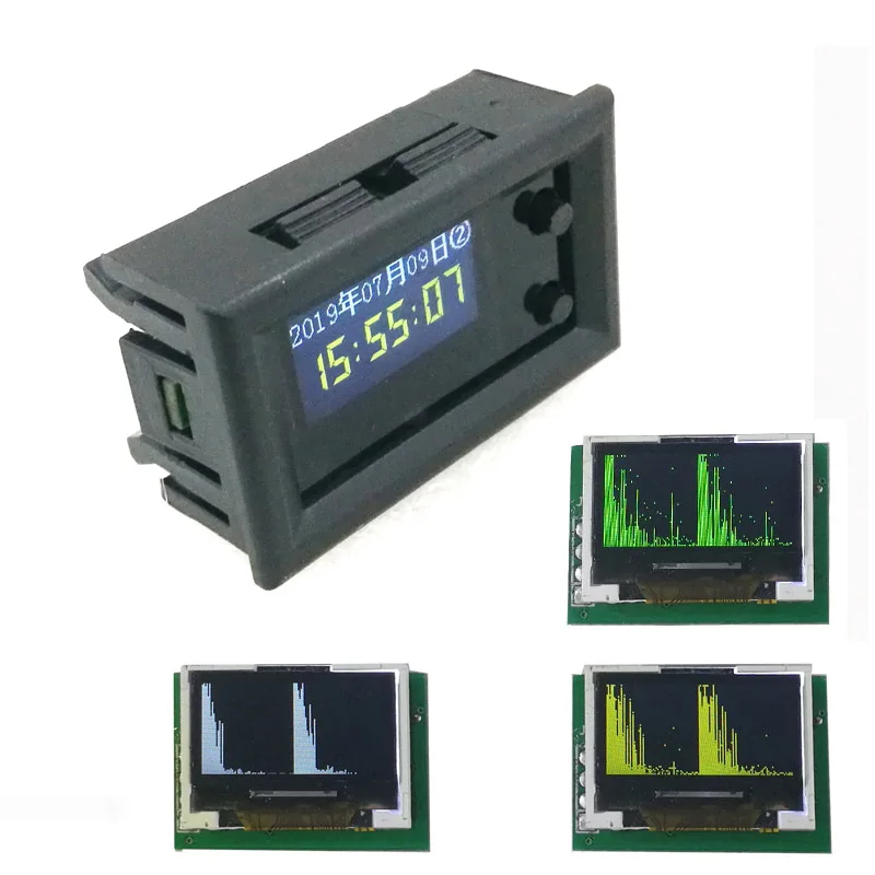 dykb 0.96 inch OLED Music Spectrum Display Analyzer W/ CLOCK MP3 Amplifier Audio Level Indicator rhythm Analyzer VU METER 5v-12v
dykb 0.96 inch OLED Music Spectrum Display Analyzer W/ CLOCK MP3 Amplifier Audio Level Indicator rhythm Analyzer VU METER 5v-12v
