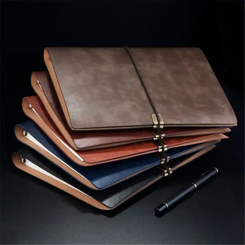 Pu Leather Note Book Cover Spiral Notebook A5 Planner Organizer Notebook Travel Journal Diary 6 Ring Binder Stationery Aliexpress