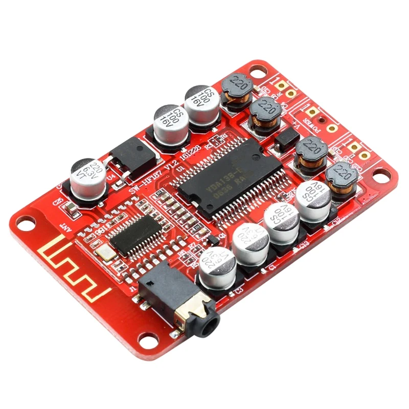 Цифровой усилитель мощности Yda138 с Bluetooth аудио класса D 3 5 мм 2 канала для