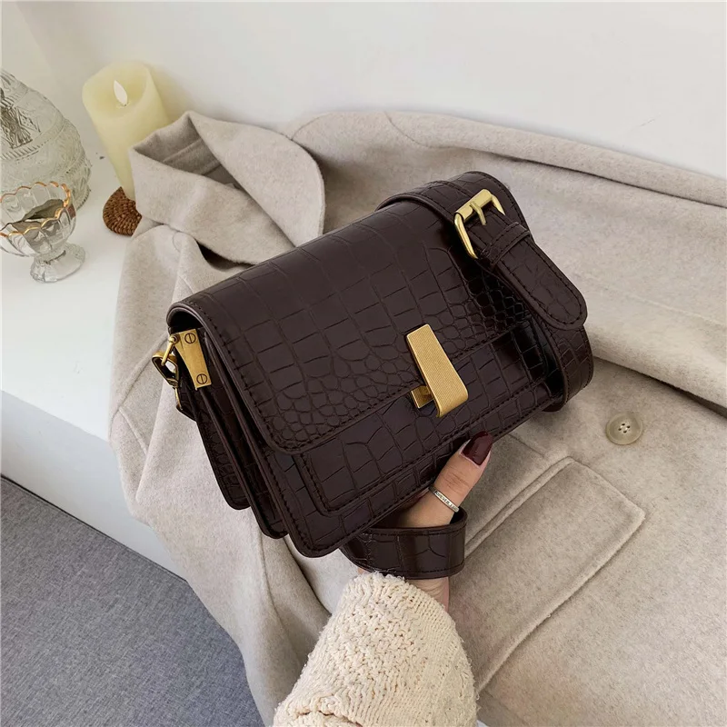 FANTASY Crocodile Pattern PU Leather Rectangle Crossbody Messenger Shoulder Bags For Women Good Quality Vintage Simple Handbags
FANTASY Crocodile Pattern PU Leather Rectangle Crossbody Messenger Shoulder Bags For Women Good Quality Vintage Simple Handbags