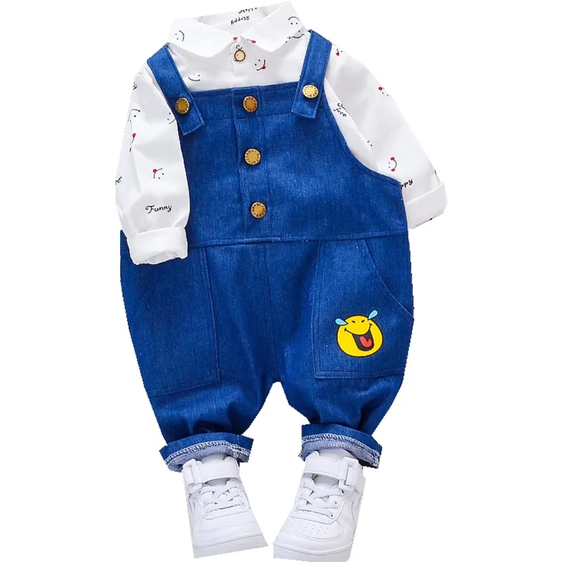 New Spring Autumn Baby Boys Girls Clothes Suit Children Cotton Shirt Overalls 2Pcs/sets Toddler Fashion Costume Kids Tracksuits
New Spring Autumn Baby Boys Girls Clothes Suit Children Cotton Shirt Overalls 2Pcs/sets Toddler Fashion Costume Kids Tracksuits