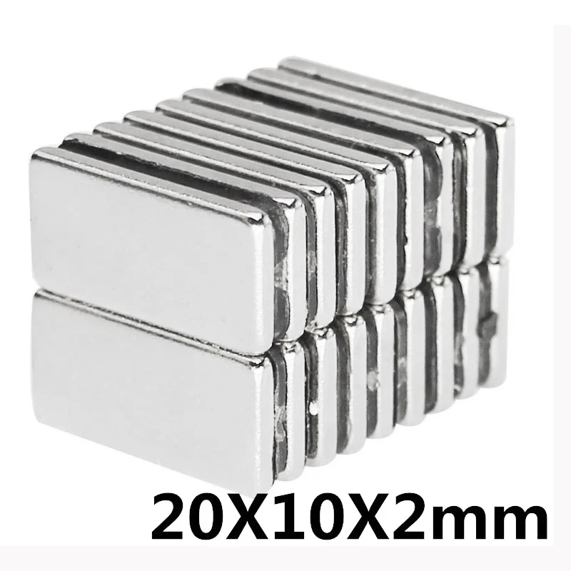 10pcs 20 x 10 x 2 mm N35 Super Strong Small 20*10*2mm Neodymium Magnets Rare Earth Powerful Magnet
10pcs 20 x 10 x 2 mm N35 Super Strong Small 20*10*2mm Neodymium Magnets Rare Earth Powerful Magnet