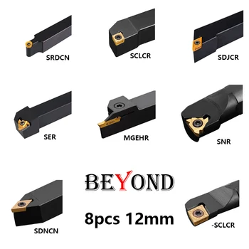 BEYOND 8pcs 12mm Lathe Tool Holder SCLCR SDNCN1212H07 SDJCR1212H07 SRDCN1212H10 S12M-SCLCR06 SER1212H11 SNR0012M11 MGEHR1212-2
BEYOND 8pcs 12mm Lathe Tool Holder SCLCR SDNCN1212H07 SDJCR1212H07 SRDCN1212H10 S12M-SCLCR06 SER1212H11 SNR0012M11 MGEHR1212-2