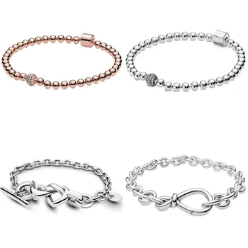 Original Knotted Heart Heart-embellished T-clasp Link Bracelet Fit Europe Bangle 925 Sterling Silver Charm Jewelry
Original Knotted Heart Heart-embellished T-clasp Link Bracelet Fit Europe Bangle 925 Sterling Silver Charm Jewelry