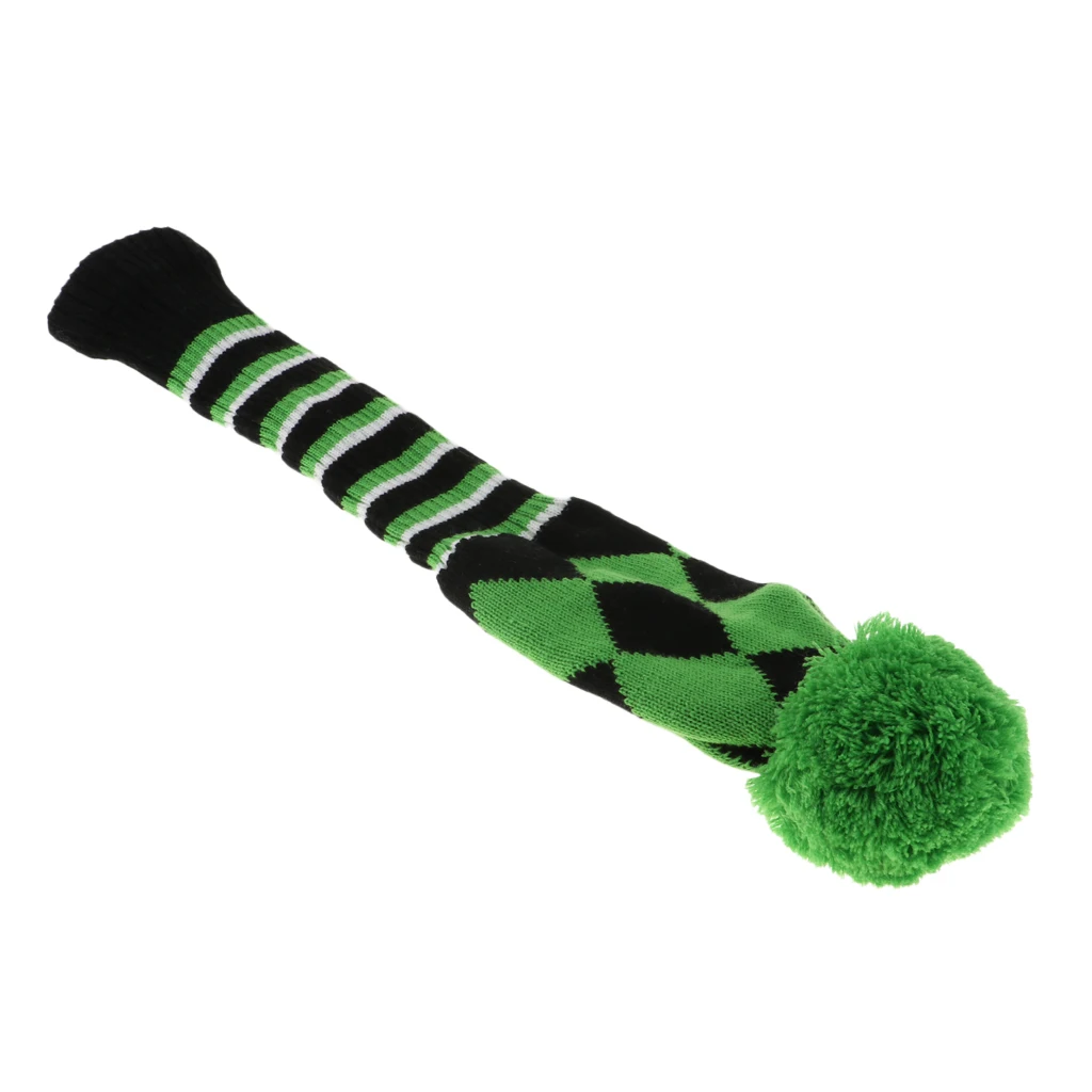1Pcs Golf Headcovers for Driver Fairway wood Knitted Pom Pom Head Cover Golf Accessories Green/Blue/Red/White 1Pcs Golf Headcovers for Driver Fairway wood Knitted Pom Pom Head Cover Golf Accessories Green/Blue/Red/White