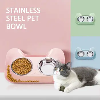Separable Dog Double Bowl 2 Part Pets Drinking Dish Plastic + Stainless Steel Multipurpose Travel Feeding Food Pet Feeding Bowl
Separable Dog Double Bowl 2 Part Pets Drinking Dish Plastic + Stainless Steel Multipurpose Travel Feeding Food Pet Feeding Bowl