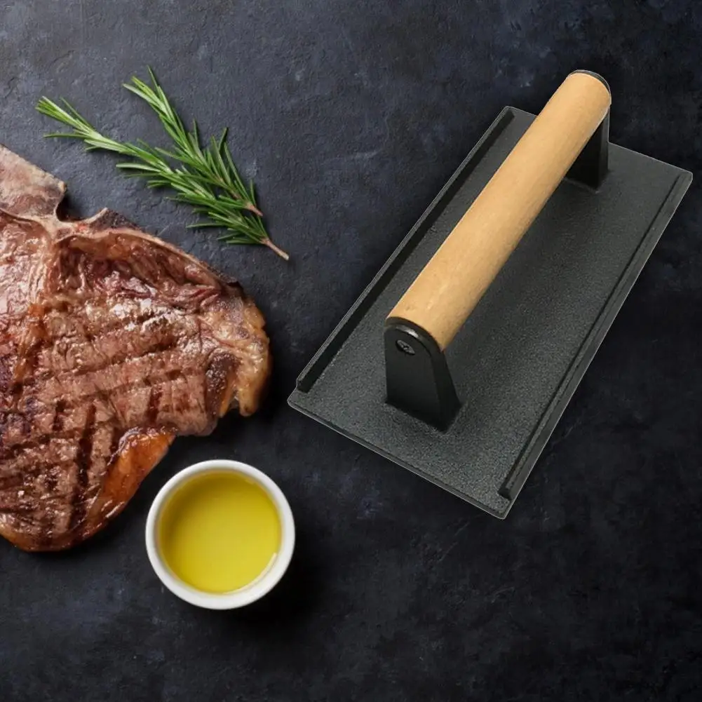 Chef Cast IronRoast Meat Press Striped Cast Iron Bacon Steak Plate For Panini Hamburg Outdoor BBQ Grill Pan Accessories Tool
Chef Cast IronRoast Meat Press Striped Cast Iron Bacon Steak Plate For Panini Hamburg Outdoor BBQ Grill Pan Accessories Tool