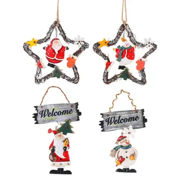 Christmas Pendant Resin Painted Pendant Ornaments Christmas Tree Wood Craft Retro Snowman Angel Decorations For Home Party
Christmas Pendant Resin Painted Pendant Ornaments Christmas Tree Wood Craft Retro Snowman Angel Decorations For Home Party