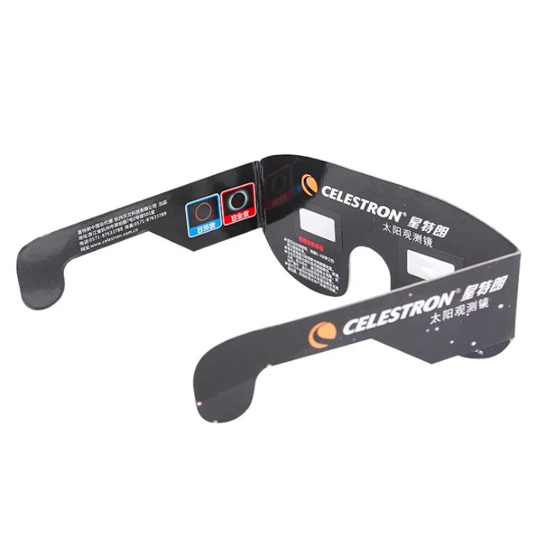 Certified Safe 3D Paper Solar Glasses Sun Protection Filter Eclipse Viewing Glasses Newest Design