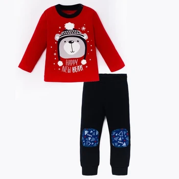 Set: jumper and trousers Baby I "Happy new year", red / blue, size 24, 68-74 cm 4361386
Set: jumper and trousers Baby I "Happy new year", red / blue, size 24, 68-74 cm 4361386