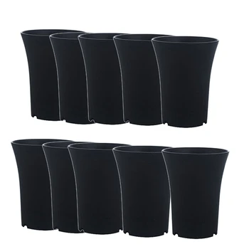 10Pcs Succulents Flower Pot Plant Pot Planter Plastic Pots Round for Home Office or Garden Decoration (Black)
10Pcs Succulents Flower Pot Plant Pot Planter Plastic Pots Round for Home Office or Garden Decoration (Black)