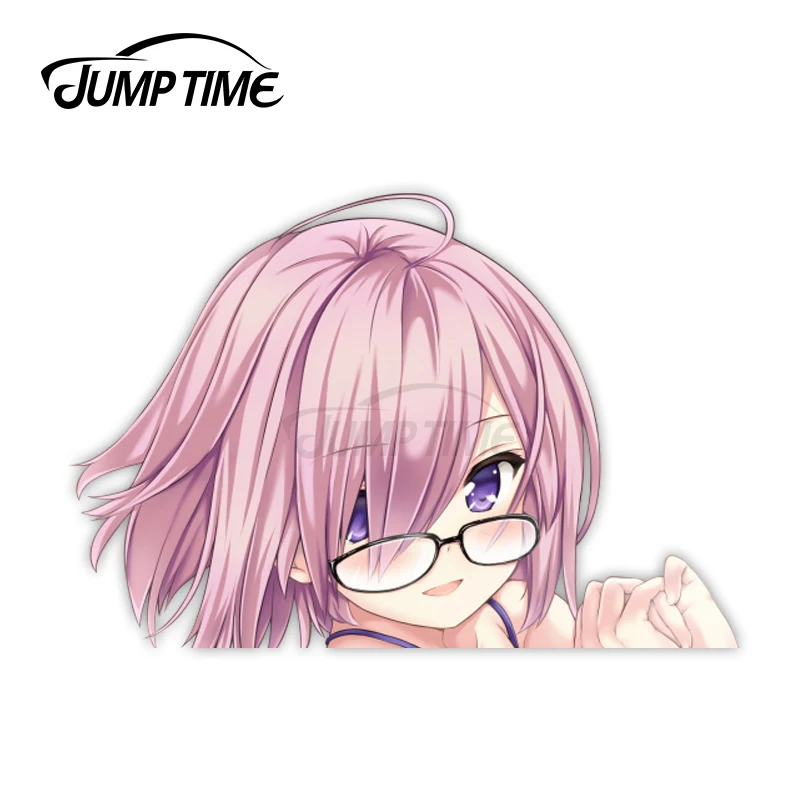 Jump Time Fate Grand Order Mash Kyrielight (Shielder) 5 8 6 большая голова аниме Peeker виниловая наклейка Waifu