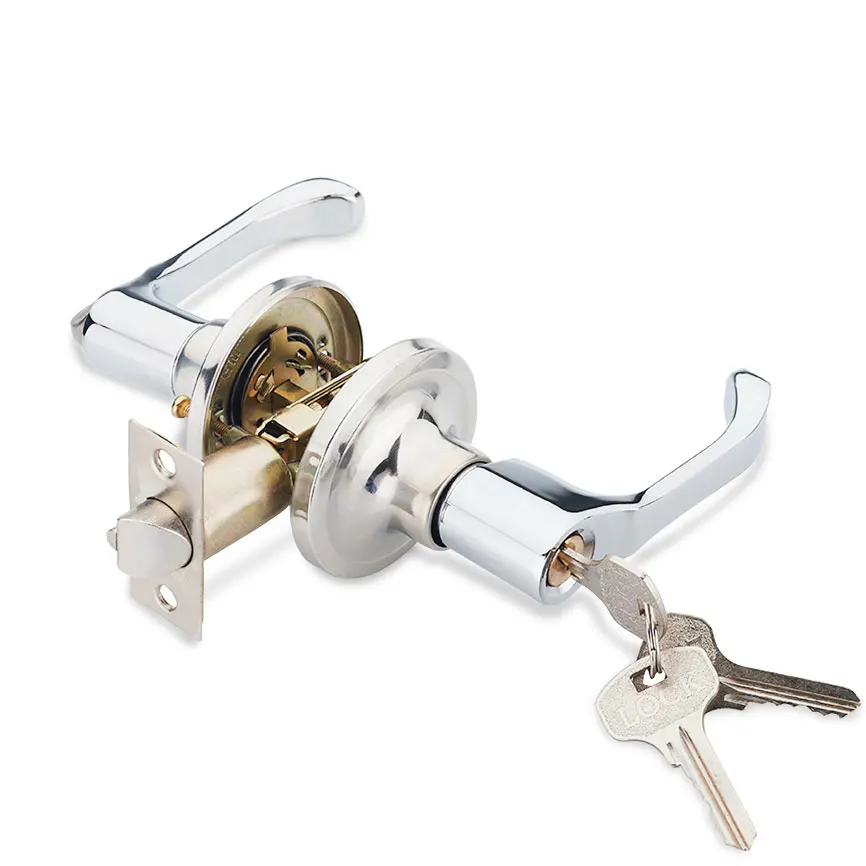 Bathroom Handle Lock with keys Interior Door Pull Lock Tubular Leverset Door Lock Single Bolt Handlesets Furniture Hardware
Bathroom Handle Lock with keys Interior Door Pull Lock Tubular Leverset Door Lock Single Bolt Handlesets Furniture Hardware