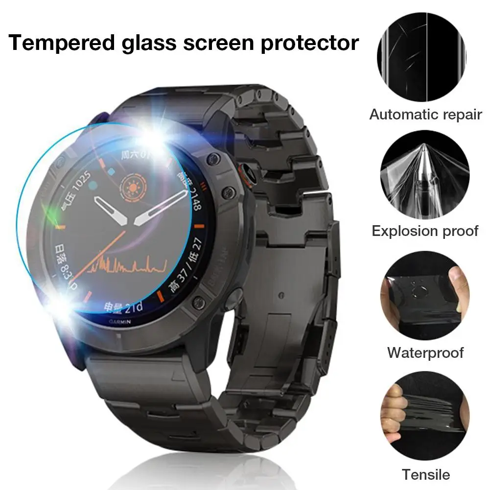 Smart Watch Tempered Glass Screen Protector Tempered Glass Film Protective Film Watch Cover For Garmin Fenix 6X Pro/Fenix 6S Pro
Smart Watch Tempered Glass Screen Protector Tempered Glass Film Protective Film Watch Cover For Garmin Fenix 6X Pro/Fenix 6S Pro
