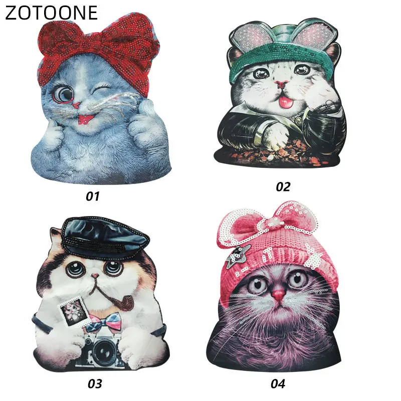 ZOTOONE Sequins Patches Cartoon Cat Patch for Clothes Jackets Printed Beads DIY Cute Embroidery Sewing Stickers Accessories E
ZOTOONE Sequins Patches Cartoon Cat Patch for Clothes Jackets Printed Beads DIY Cute Embroidery Sewing Stickers Accessories E