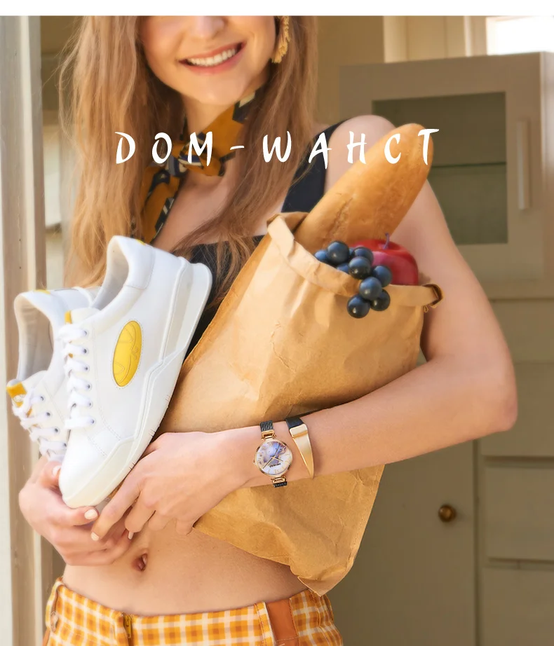DOM Luxury Brand Women Watches Marble Dial Female Clock Quartz Wristwatch Stainless steel Fashion Ladies Waterproof Watch Womens DOM Luxury Brand Women Watches Marble Dial Female Clock Quartz Wristwatch Stainless steel Fashion Ladies Waterproof Watch Womens