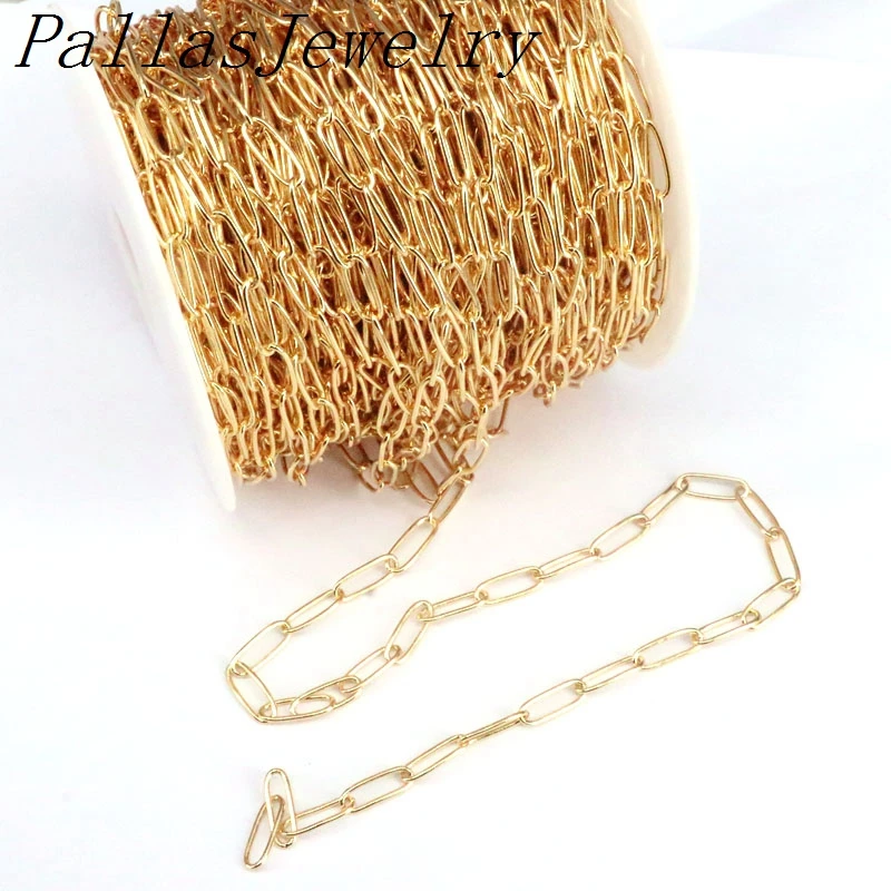 5 Meters 5*14mm Charm Metal Gold Color Oval Rolo Link Chains Findings Fit for Jewelry Making
5 Meters 5*14mm Charm Metal Gold Color Oval Rolo Link Chains Findings Fit for Jewelry Making