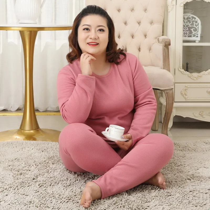 Winter Thicken keep warm pyjamas Women plush thermal underwear Plus size 5XL pajamas sets women mujer sleepwear 130KG
Winter Thicken keep warm pyjamas Women plush thermal underwear Plus size 5XL pajamas sets women mujer sleepwear 130KG