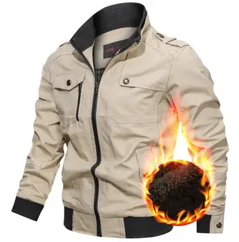 Men's Winter Plus Velvet Thick Solid Color Jacket Men's Large Size Collar Multi-pocket Jacket Male
Men's Winter Plus Velvet Thick Solid Color Jacket Men's Large Size Collar Multi-pocket Jacket Male