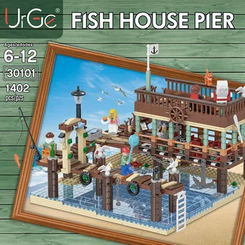 Urge Block UG30101 City Stree View Series MOC Fish House Pier Model Building Kits Blocks Bricks Toys for Children
Urge Block UG30101 City Stree View Series MOC Fish House Pier Model Building Kits Blocks Bricks Toys for Children