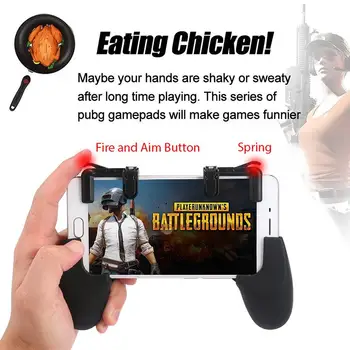 HiMISS Phone Gaming Trigger L1R1 Shooter Controller for PUBG Knives Out Rules of Survival Controller Shooter Fire Button
HiMISS Phone Gaming Trigger L1R1 Shooter Controller for PUBG Knives Out Rules of Survival Controller Shooter Fire Button