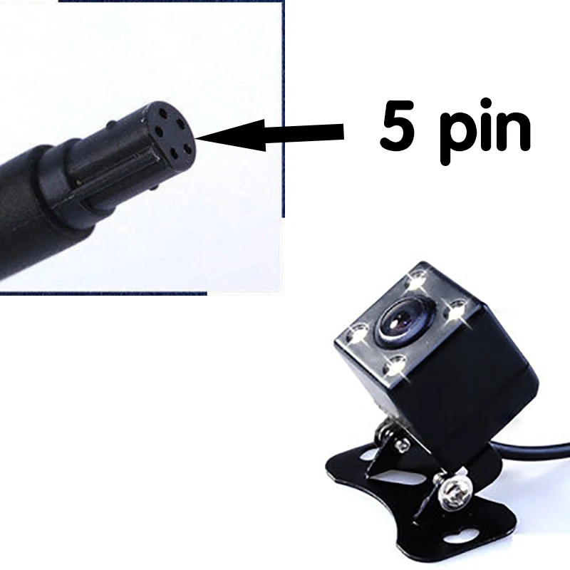 Камера заднего вида диаметром 2 5 мм для автомобильного видеорегистратора черная