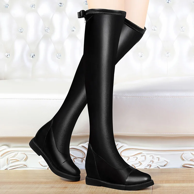 Dunhu 2019 Winter New Style Elasticity Thigh Boot Inner Height Increase 3 Centimeter Women's Boots Liner Short Nap WOMEN'S Shoes
Dunhu 2019 Winter New Style Elasticity Thigh Boot Inner Height Increase 3 Centimeter Women's Boots Liner Short Nap WOMEN'S Shoes