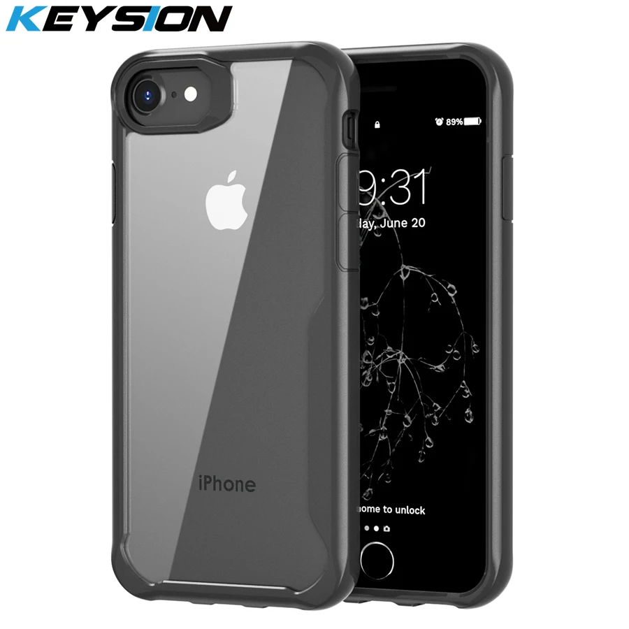 KEYSION противоударный чехол для iPhone SE 2020 новый TPU + PC прозрачный защитный 11 Pro Max XR XS 8 7