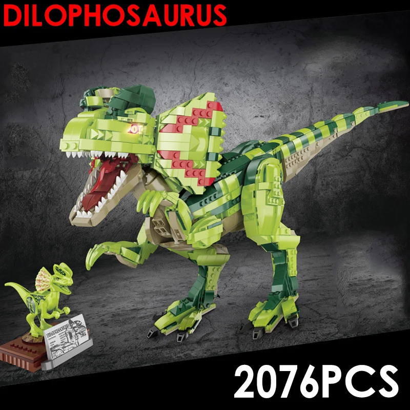 Jurassic World 2 Building Blocks Dinosaurs Figures Bricks 2076PCS Tyrannosaurus Rex Dilophosaurus Assemble Toys for children
Jurassic World 2 Building Blocks Dinosaurs Figures Bricks 2076PCS Tyrannosaurus Rex Dilophosaurus Assemble Toys for children