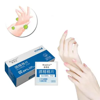 100pcs Disposable Alcohol Wipe Pad Swab Sachet Antibacterial Tool Cleanser Wet Wipes For Hands Mobile Phone Cleaning
100pcs Disposable Alcohol Wipe Pad Swab Sachet Antibacterial Tool Cleanser Wet Wipes For Hands Mobile Phone Cleaning