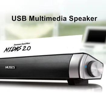 Speaker Wired Soundbar Speaker HIFI Bass Stereo Sound Bar with USB AUX Mic for Computer PC Smartphone TV Home Theater Laptop
Speaker Wired Soundbar Speaker HIFI Bass Stereo Sound Bar with USB AUX Mic for Computer PC Smartphone TV Home Theater Laptop