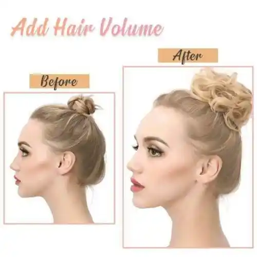 Easy To Wear Stylish Hair Scrunchies Synthetic Hair Chignons