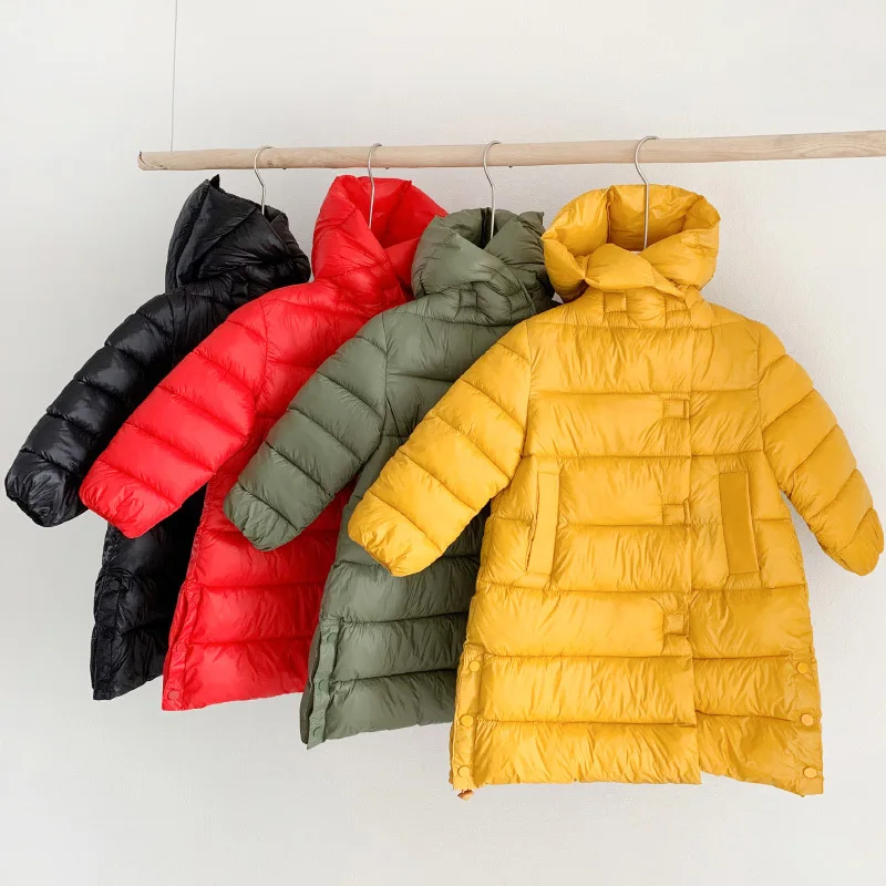 Solid Long Hooded Kids Warm Padded Clothing New Casual 2019 Winter Unisex Cotton Warm Coats Girls Boys Light Down Jacket Clothes
Solid Long Hooded Kids Warm Padded Clothing New Casual 2019 Winter Unisex Cotton Warm Coats Girls Boys Light Down Jacket Clothes