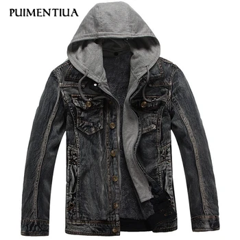 Puimentiua denim jacket for men Streetwear Hip Hop Hooded Coat new 2019 Men Ripped Denim Jacket Casual Fashion Coat Men
Puimentiua denim jacket for men Streetwear Hip Hop Hooded Coat new 2019 Men Ripped Denim Jacket Casual Fashion Coat Men