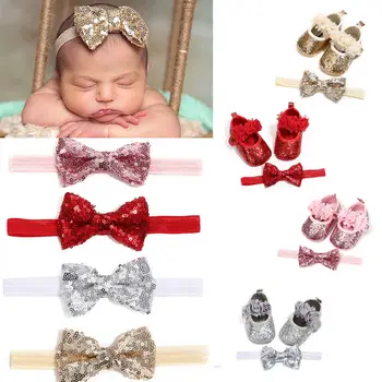 Infant Baby Girl Princess Shoes Sequin Glitter Party Wedding Flat Shoes Headband Baby Girls Cute Shoes 0-18M
Infant Baby Girl Princess Shoes Sequin Glitter Party Wedding Flat Shoes Headband Baby Girls Cute Shoes 0-18M