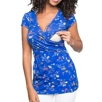 Summer Women Breastfeeding Clothes Polka Dot Floral Short Sleeve Nursing T-shirt Top Maternity Clothes Women Casual Tee Tops
Summer Women Breastfeeding Clothes Polka Dot Floral Short Sleeve Nursing T-shirt Top Maternity Clothes Women Casual Tee Tops