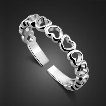 Personality Tail Refers Small Ring 100%925 Sterling Silver Ring For Women Simple Heart Adjustable Children's Rings Fine Jewelry
Personality Tail Refers Small Ring 100%925 Sterling Silver Ring For Women Simple Heart Adjustable Children's Rings Fine Jewelry