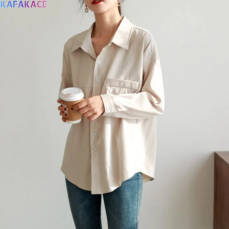 KAFAKACE Women Chiffon Blouse Solid Oversize Ladies Young White Lace Office Lady Basic Style Design Casual Fashion Blouse Shirts
KAFAKACE Women Chiffon Blouse Solid Oversize Ladies Young White Lace Office Lady Basic Style Design Casual Fashion Blouse Shirts