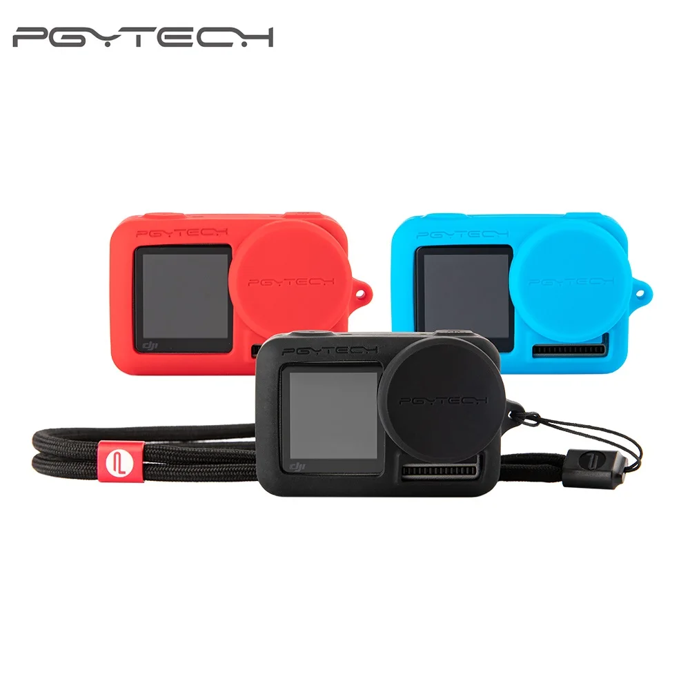 PGYTECH OSMO ACTION Silicone Protective Case + Lens Cover + Adjustable Lanyard for DJI Osmo Action Accessories
PGYTECH OSMO ACTION Silicone Protective Case + Lens Cover + Adjustable Lanyard for DJI Osmo Action Accessories