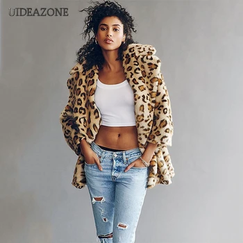 UIDEAZONE Leopard Print Women Jackets Long Sleeve Single Breasted Loose Female Warm Coats Turn down Collar Streetwear 
UIDEAZONE Leopard Print Women Jackets Long Sleeve Single Breasted Loose Female Warm Coats Turn down Collar Streetwear