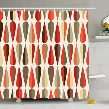 Shower Curtain Set with Hooks 72x72 Nice All Print Midcentury Backdrop Simple Modern Style Olive Retro Pattern Abstract Textures
Shower Curtain Set with Hooks 72x72 Nice All Print Midcentury Backdrop Simple Modern Style Olive Retro Pattern Abstract Textures