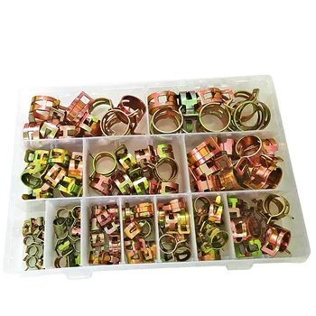 120Pcs Spring Hose Clamps Fuel Line Water Pipe Air Tube Hose Clamp Fastener Assortment Kit 6-22mm
120Pcs Spring Hose Clamps Fuel Line Water Pipe Air Tube Hose Clamp Fastener Assortment Kit 6-22mm