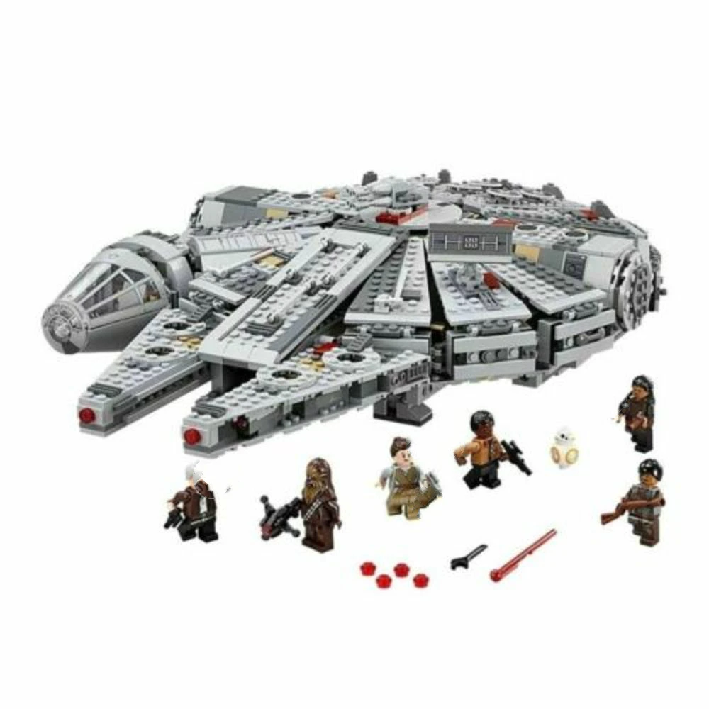 Brand New 1381pcs Star Wars Series Millenaries Falcon Spacecraft Compatible Building Block
Brand New 1381pcs Star Wars Series Millenaries Falcon Spacecraft Compatible Building Block