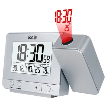 FanJu Projection Alarm Clock Digital Date Snooze Function Backlight Projector Desk Table Led Clock with Time Projection
FanJu Projection Alarm Clock Digital Date Snooze Function Backlight Projector Desk Table Led Clock with Time Projection