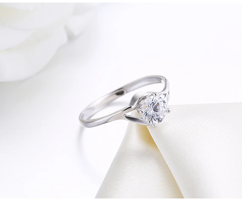 SILVERHOO 925 Sterling Silver Women Jewelry Creative 5A Cubic Zirconia No Size Ring Wholesale Adjustable Jewelry Free Shipping SILVERHOO 925 Sterling Silver Women Jewelry Creative 5A Cubic Zirconia No Size Ring Wholesale Adjustable Jewelry Free Shipping