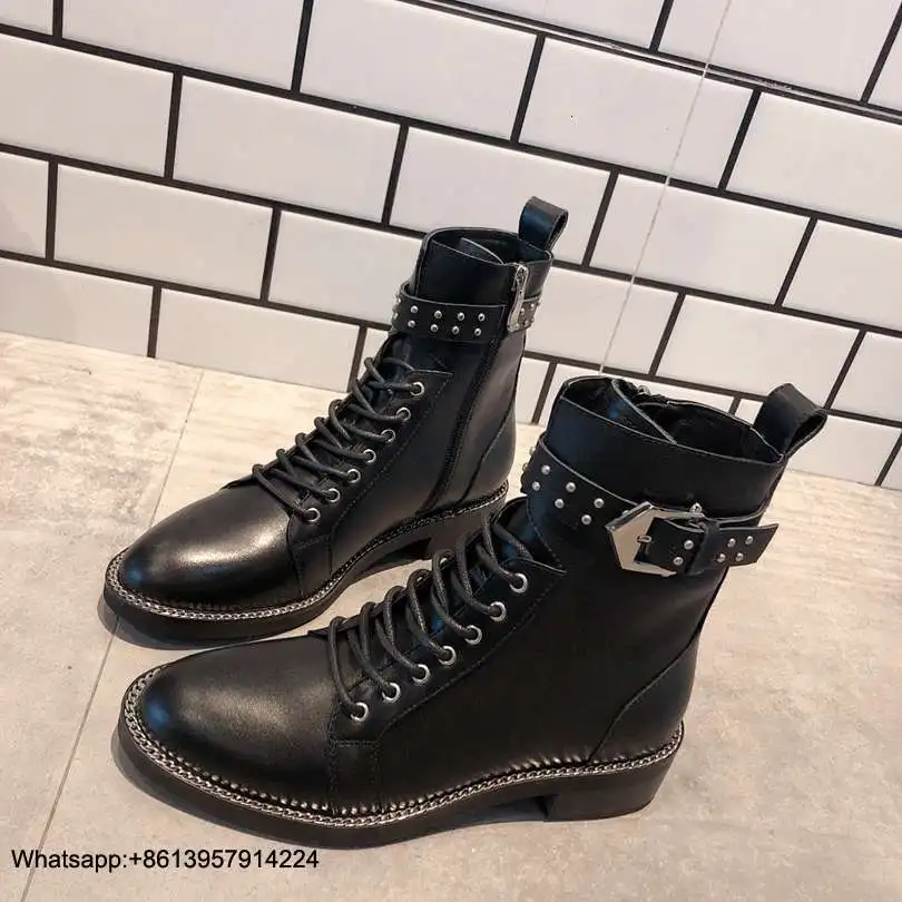Zipper Boots Shoes Women Botas Chaussures Femme Buckle Ankle Boots Low Heel Female Shoes Round Toe Botas Mujer Ins Ladies Boots 
Zipper Boots Shoes Women Botas Chaussures Femme Buckle Ankle Boots Low Heel Female Shoes Round Toe Botas Mujer Ins Ladies Boots