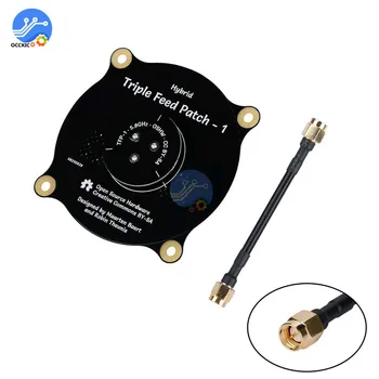 5.8GHz Triple Feed Patch Antenna SMA/RP SMA Directional Circularly Polarized Antenna 5.47–6.13GHz for FPV Fatshark Goggles 
5.8GHz Triple Feed Patch Antenna SMA/RP SMA Directional Circularly Polarized Antenna 5.47–6.13GHz for FPV Fatshark Goggles