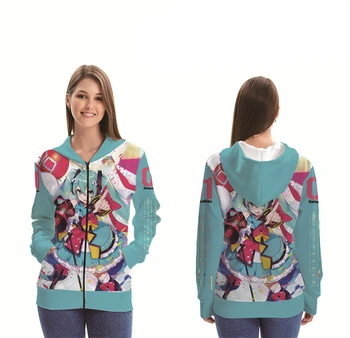 Anime Hatsune Miku zipper Hoodies Women's Cartoon Print Casual Sweatshirts Girls Cosplay Hooded Jacket Coat Streetwear Cute
Anime Hatsune Miku zipper Hoodies Women's Cartoon Print Casual Sweatshirts Girls Cosplay Hooded Jacket Coat Streetwear Cute