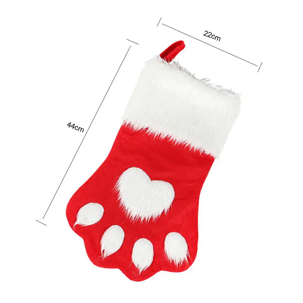 christmas gift stocking sock candy bag xmas tree party hanging